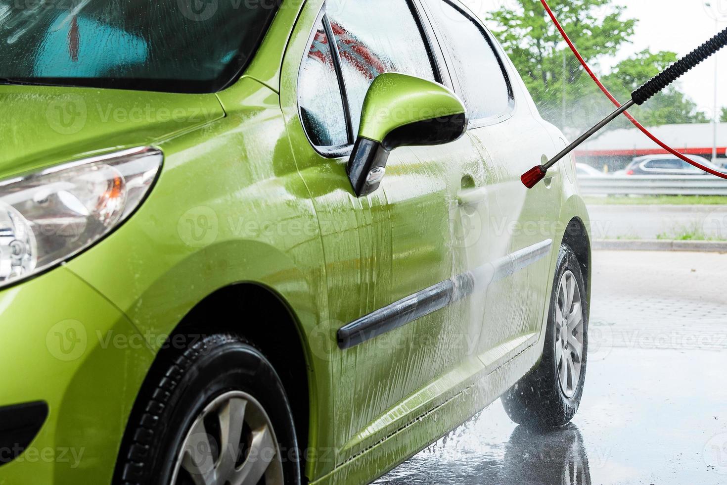 Car in a car wash photo