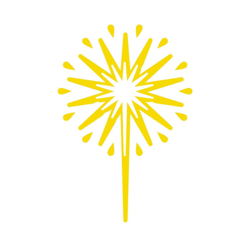 fireworks explode to celebrate vector