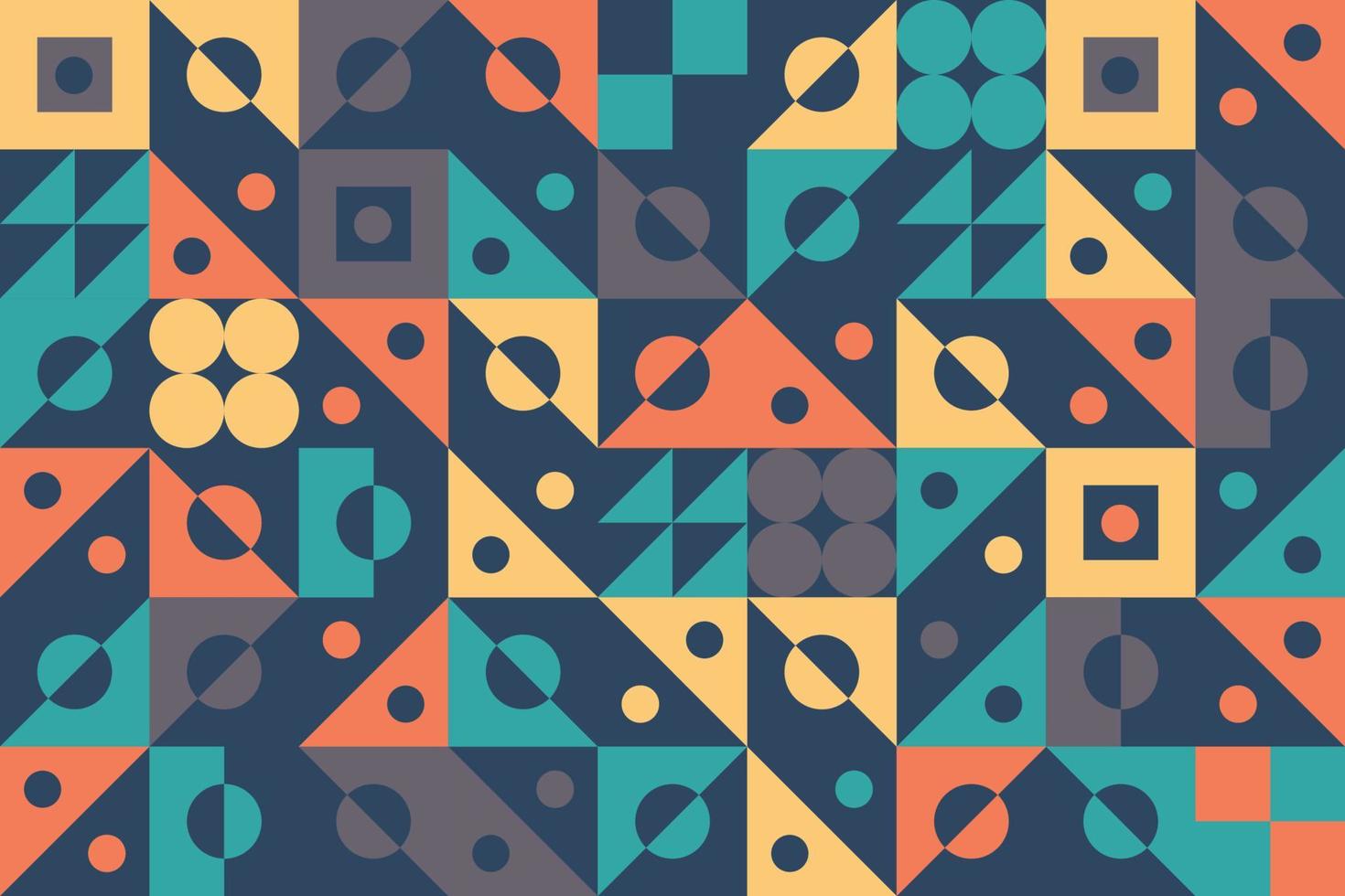 Simple geometric tracery seamless patterns. Abstract texture in retro style vector