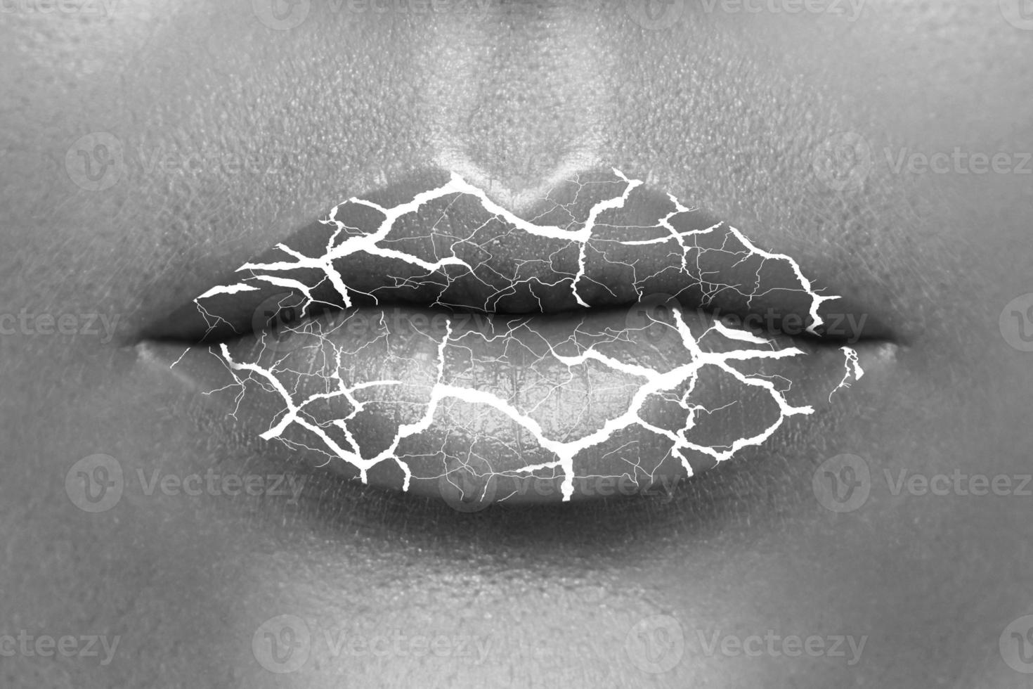 Closeup of chapped lips with a cracks 16291662 Stock Photo at Vecteezy