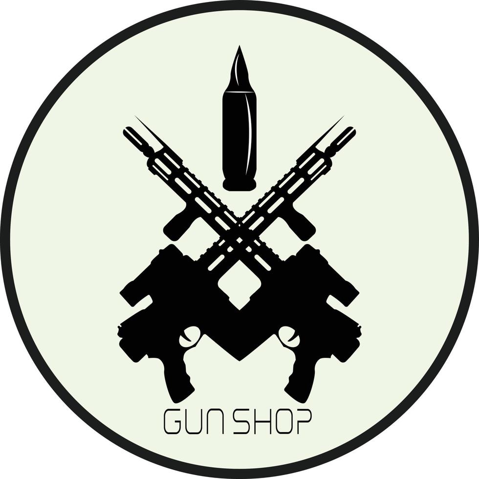 Vantage gun logo and Bullet logo design editable vector file