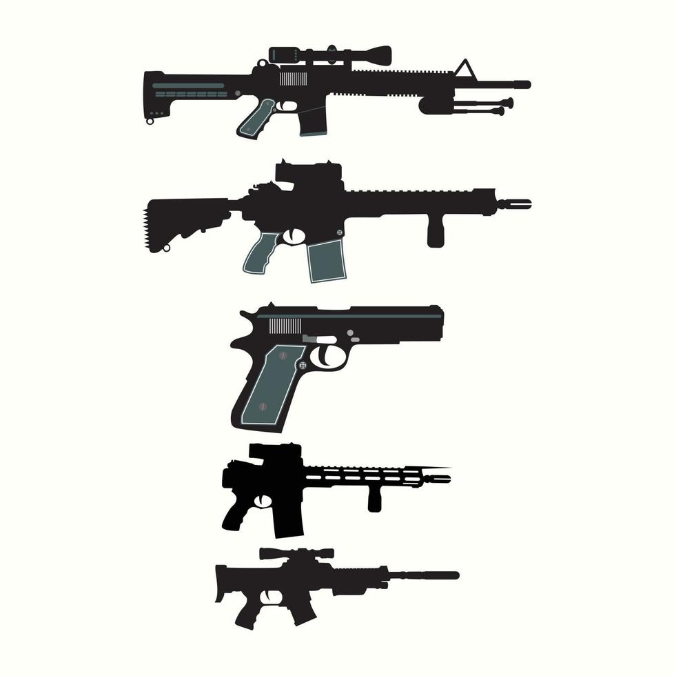 Modern Gun design editable vector file and new concept