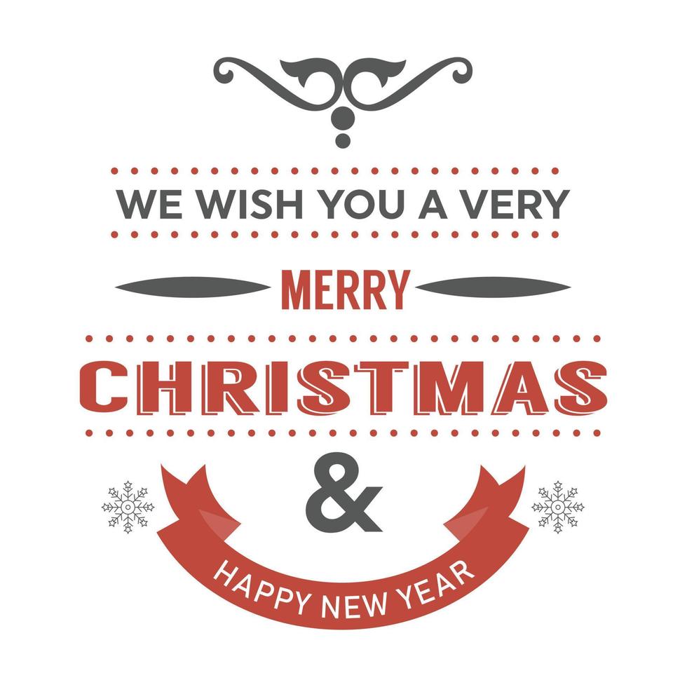 merry Christmas Typography design Editable Vector File and So new concept design