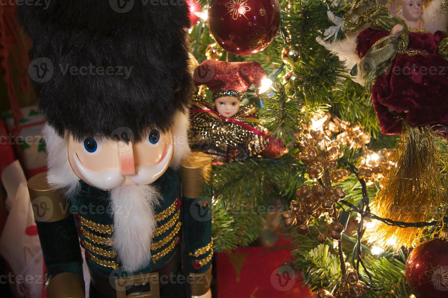 Nutcracker and Christmas Decorations photo