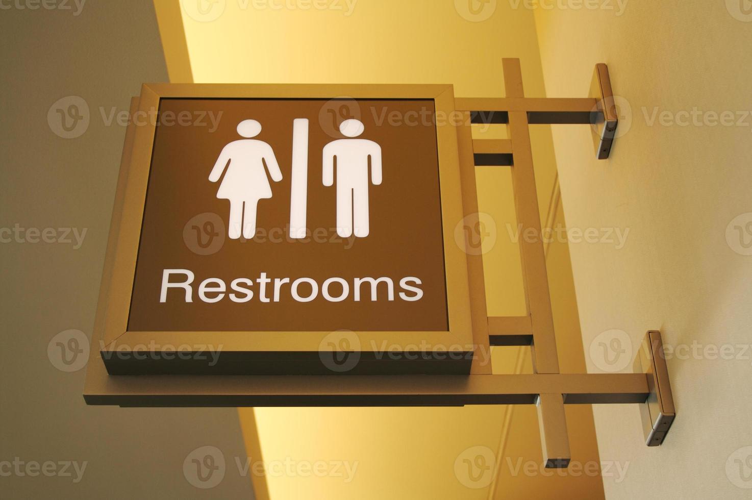 Women and Mens Bathroom Sign photo