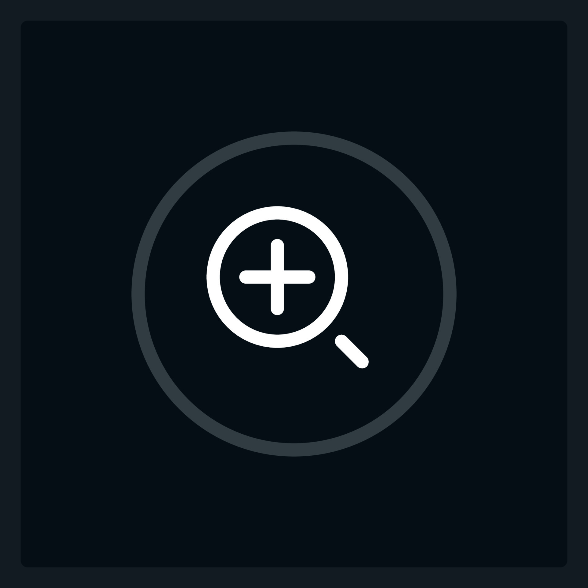 Increase zoom level UI element template. Editable isolated vector