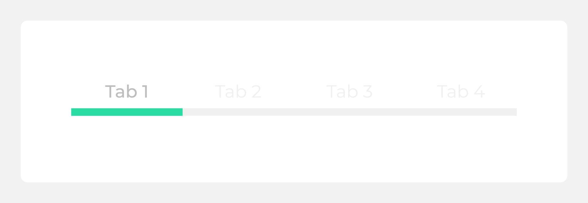 Tab page header UI element template. Editable isolated vector dashboard