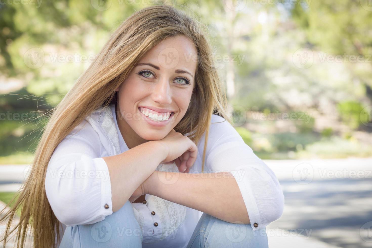 Portrait of a Beautiful Young Woman photo
