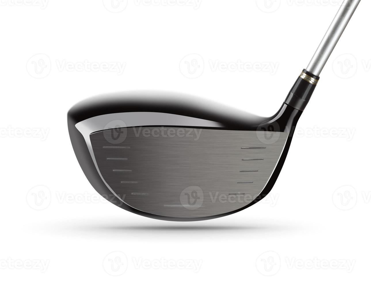 Face of Large Driver Golf Club on White Background photo