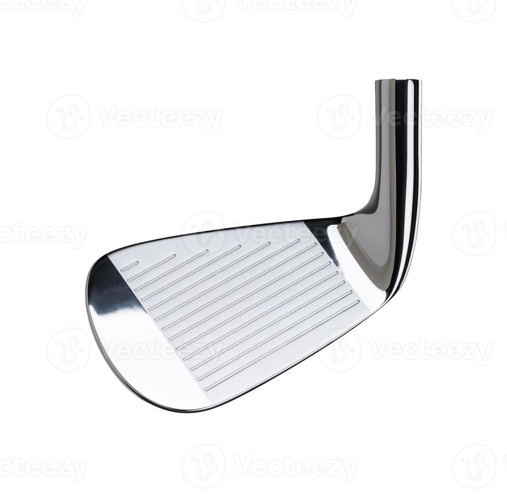 Face of Golf Club Iron Head Isolated on a White Background photo