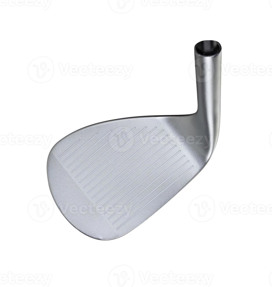 Face of Golf Club Iron Head Isolated on a White Background photo