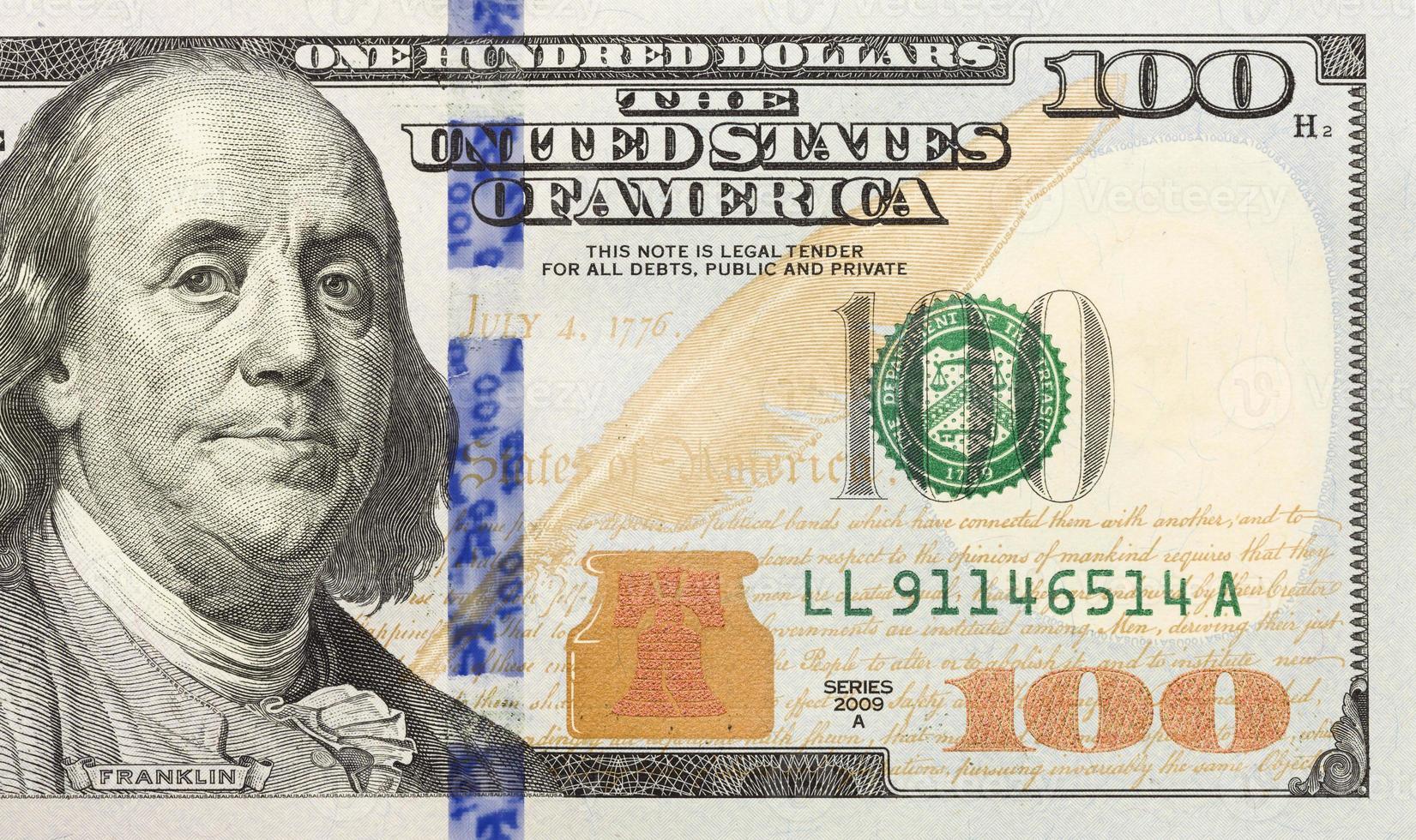 Right Half of the New One Hundred Dollar Bill photo