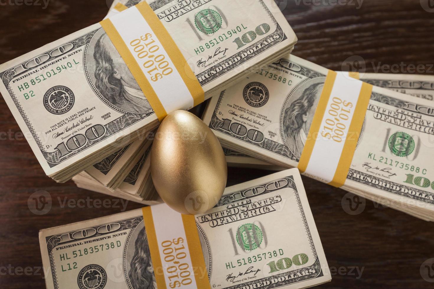 Golden Egg and Thousands of Dollars Surrounding photo