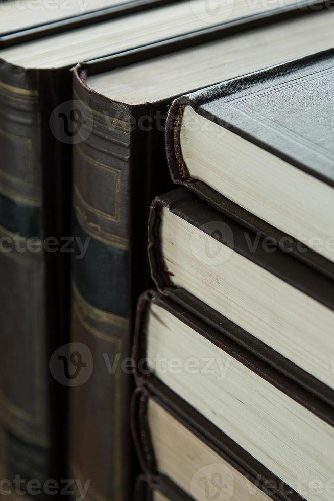 Old books close-up photo