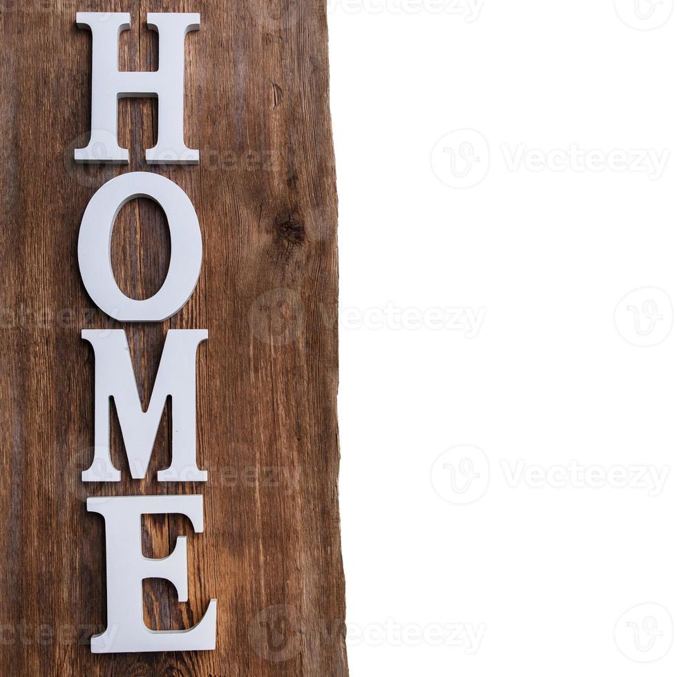 White letters with word HOME photo