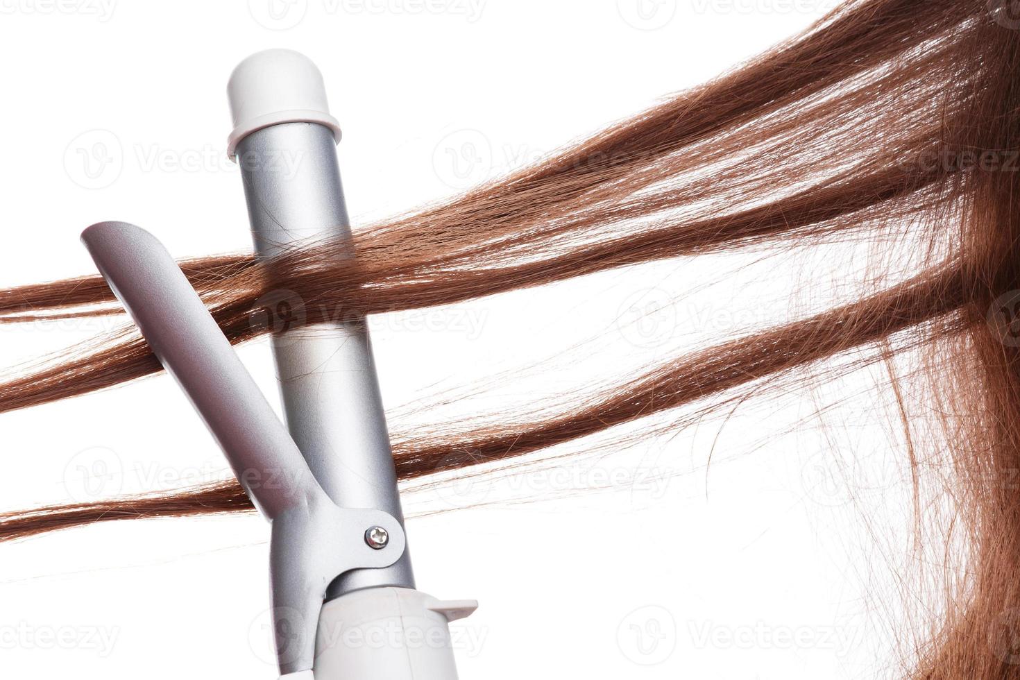 Curling iron and hair photo