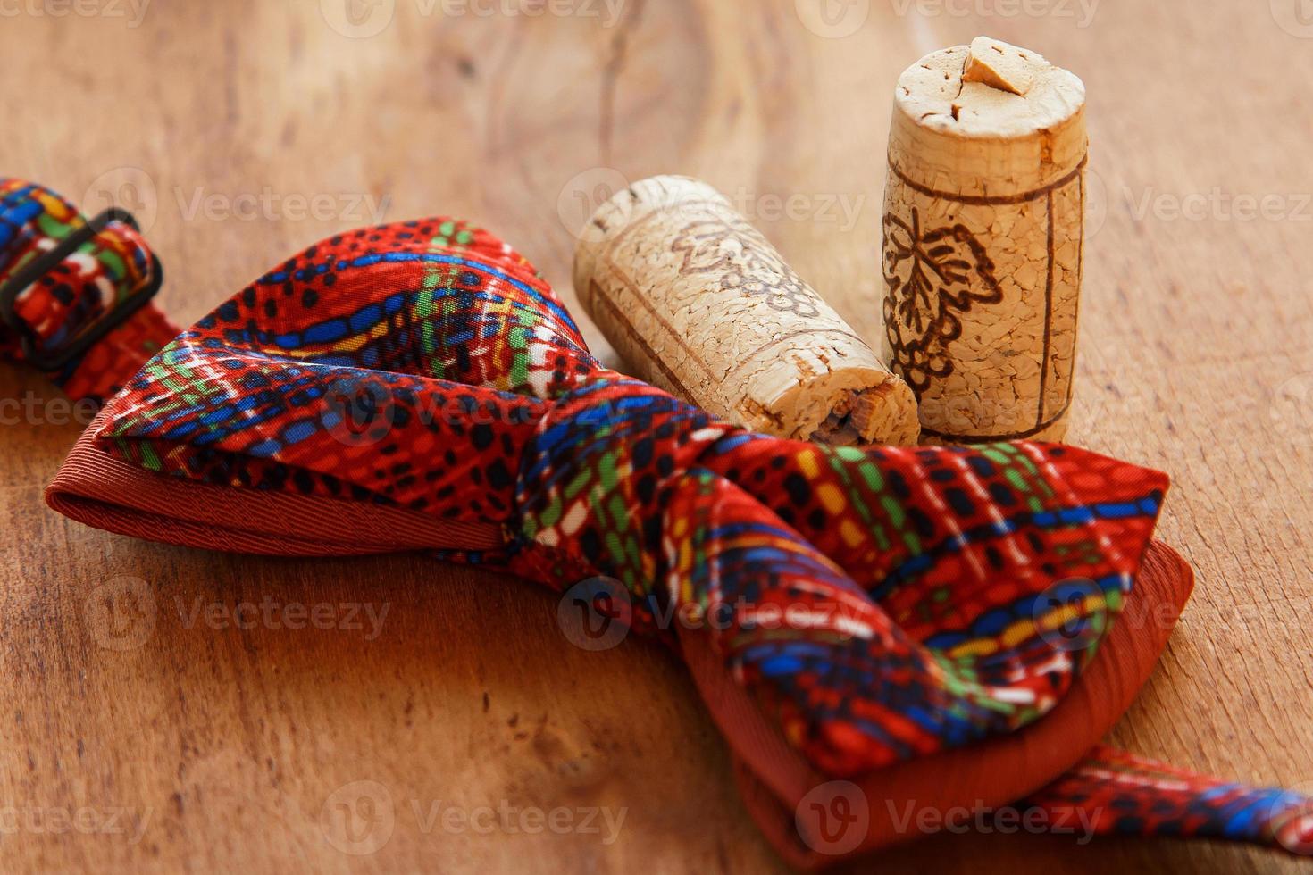 Bow tie and corks photo