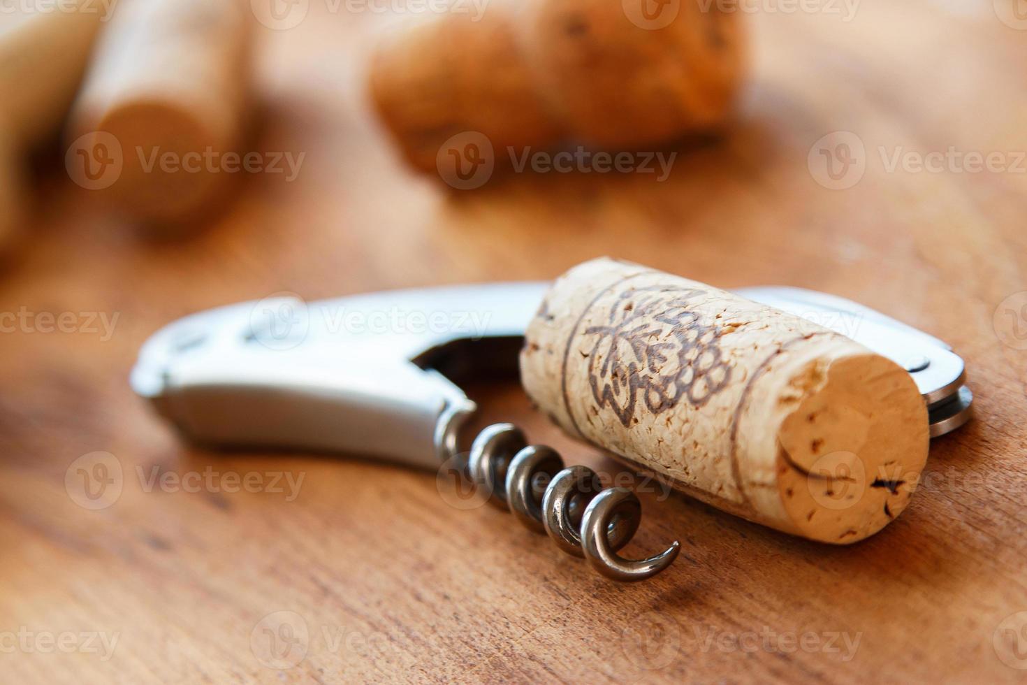 Corkscrew and corks 16295516 Stock Photo at Vecteezy