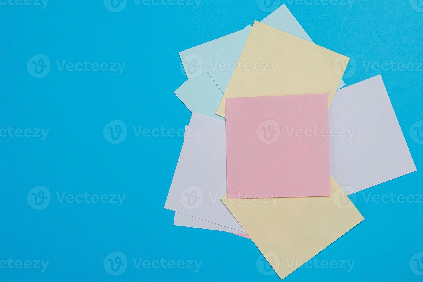 Colorful paper stickers photo