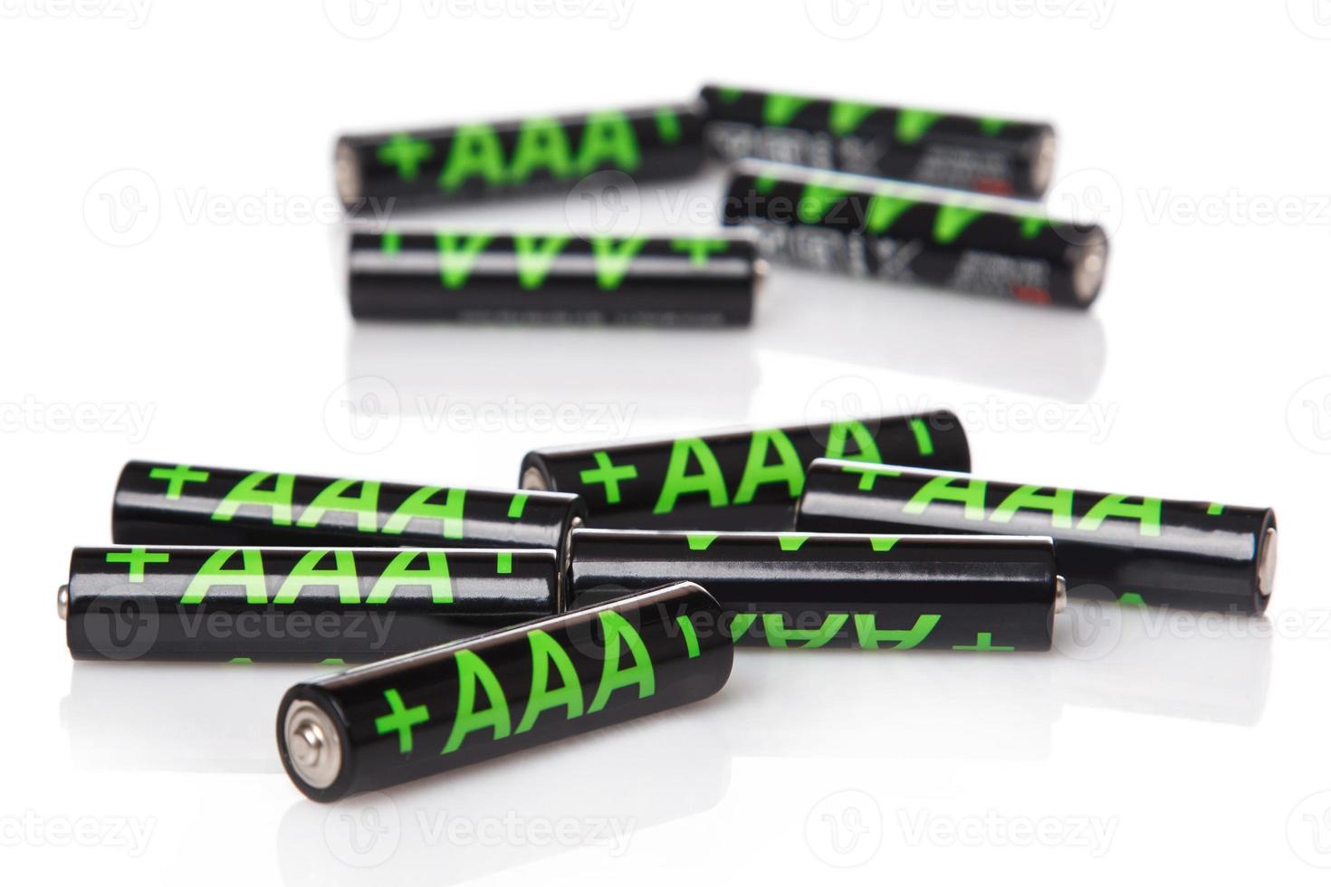 Heap of AAA batteries photo