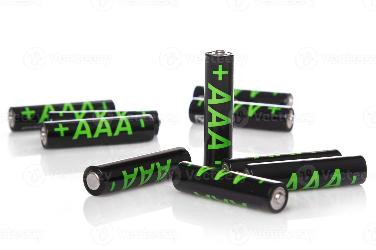 Heap of AAA batteries photo