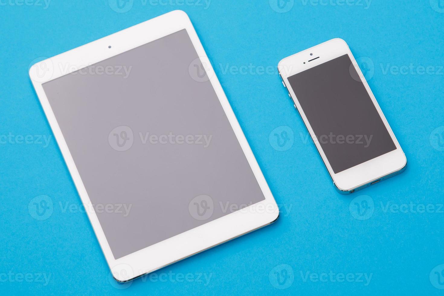 White smart phone and tablet photo