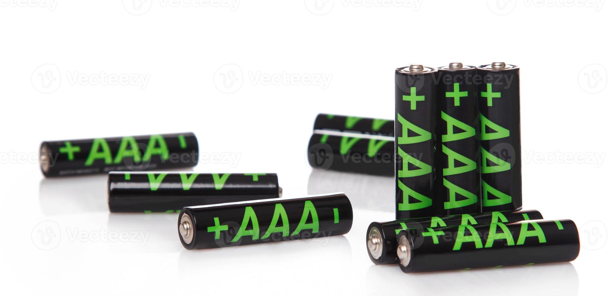 Heap of AAA batteries photo