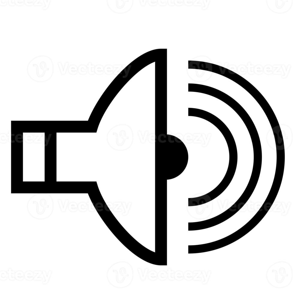 isolated speaker black icon photo
