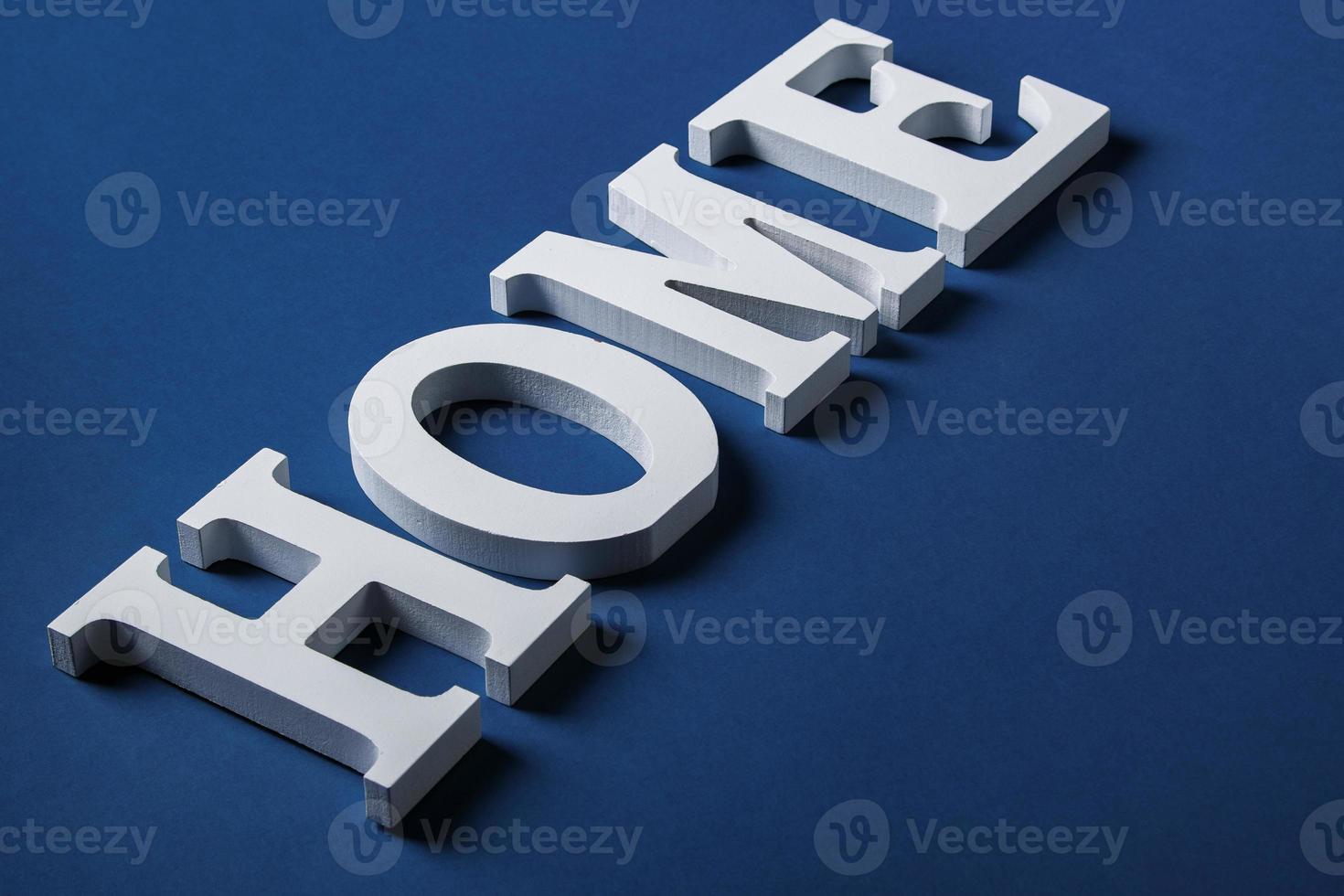 White letters with word HOME photo