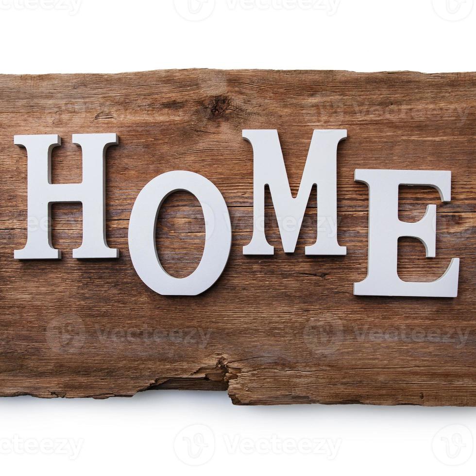 White letters with word HOME photo