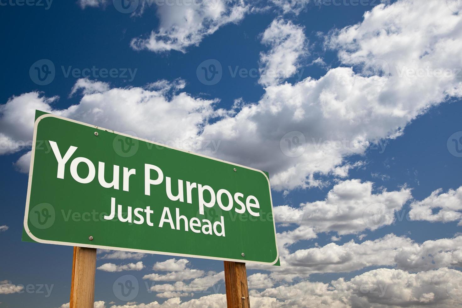 Your Purpose Green Road Sign photo