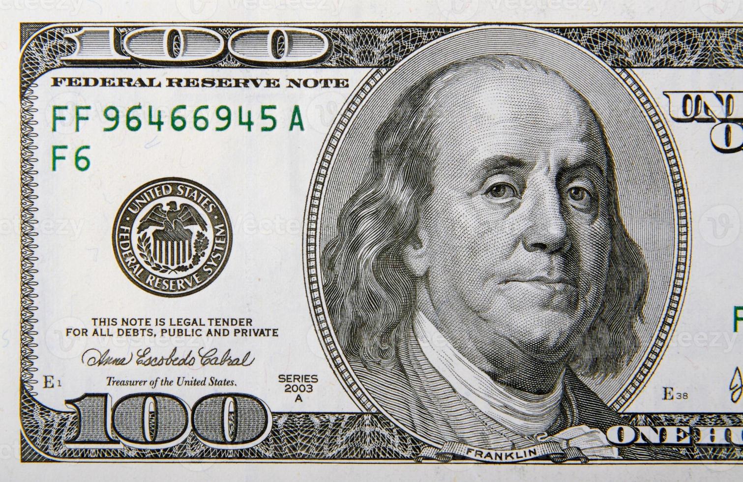 Half of a One Hundred Dollar Bill photo