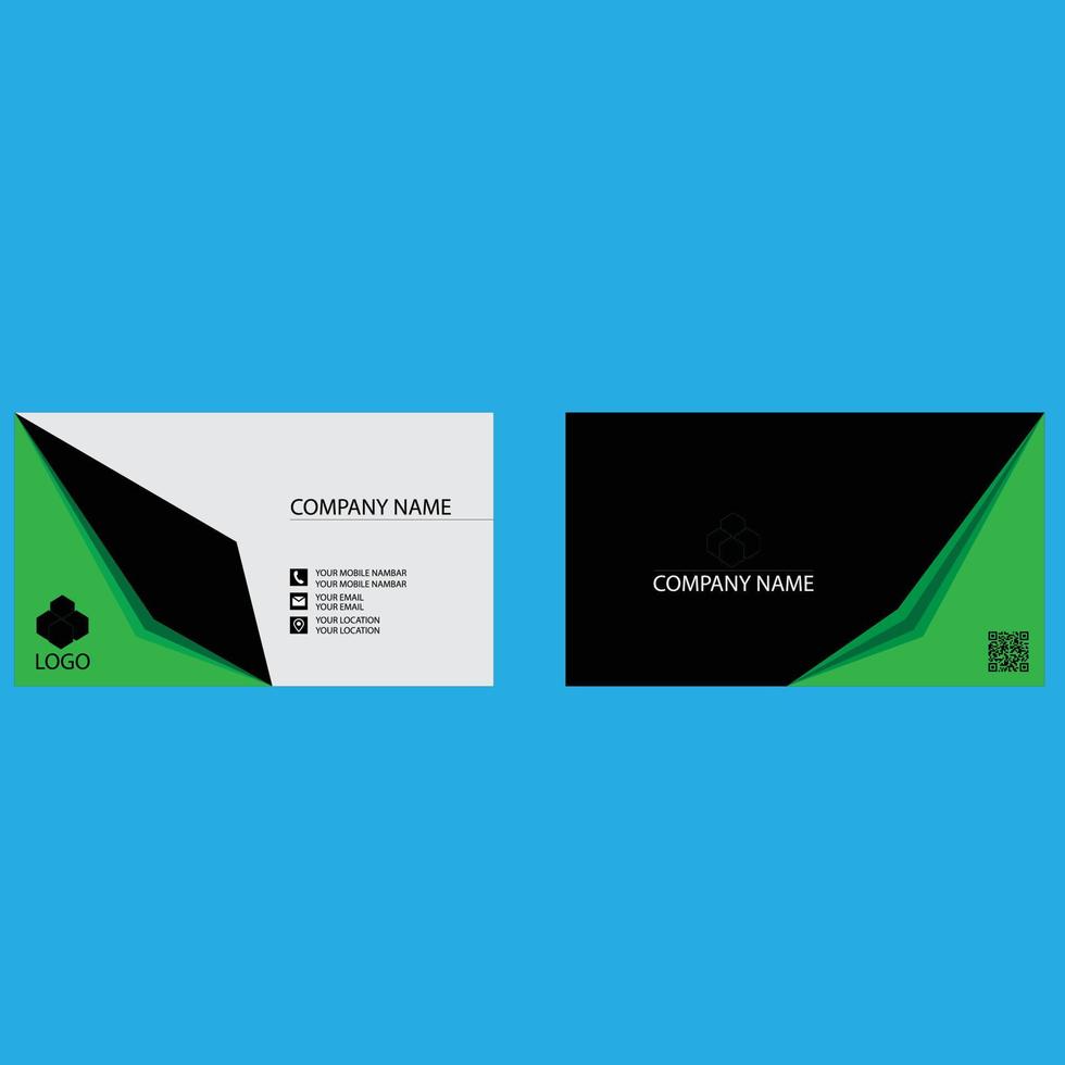 A sample business card template design vector