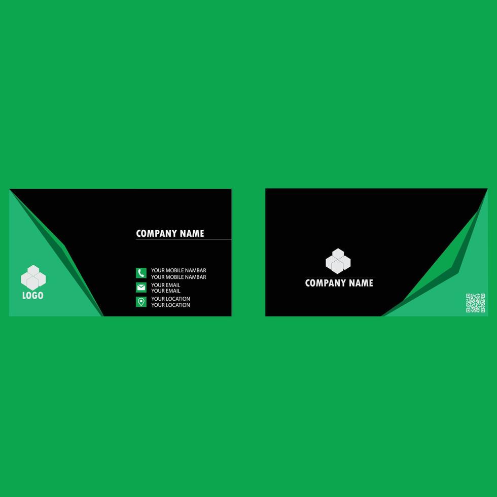 A sample business card template design vector