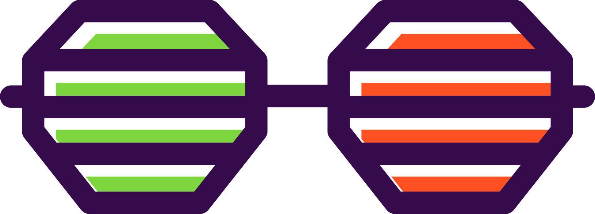 diseño de icono de vector de gafas de fiesta