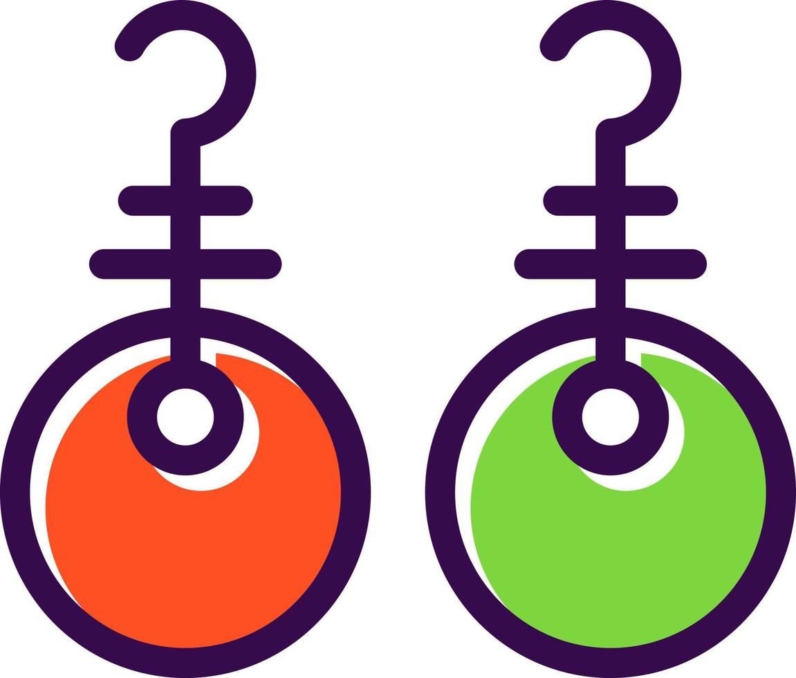 Earrings Vector Icon Design