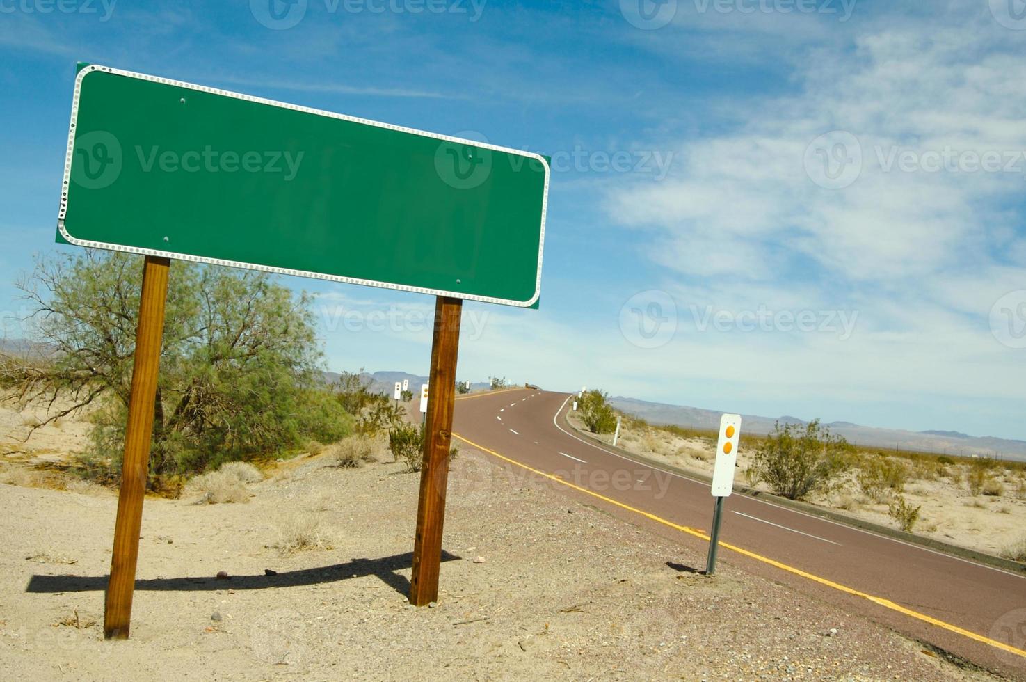 Blank Road Sign photo