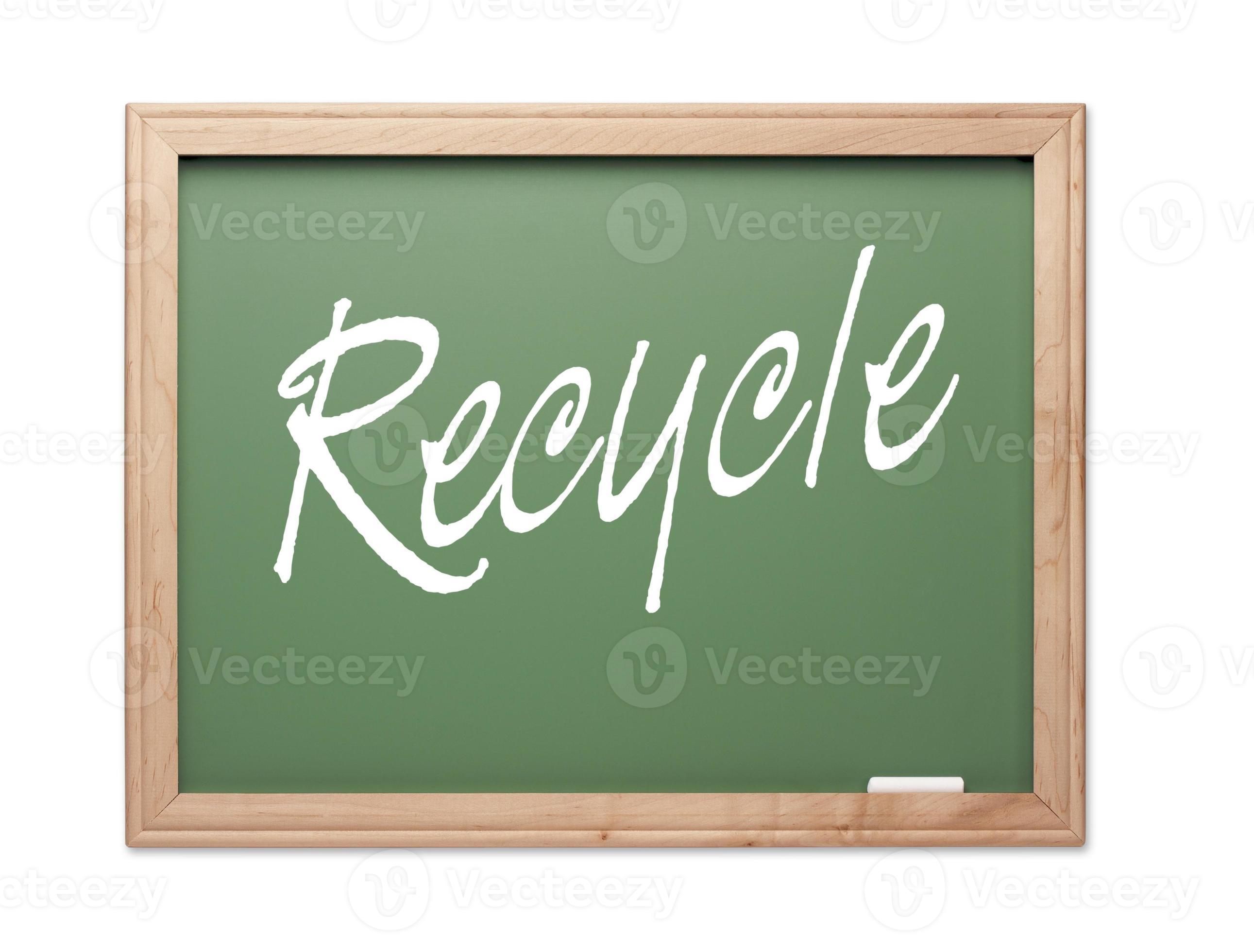 Recycle Green Chalk Board Series 16297325 Stock Photo at Vecteezy
