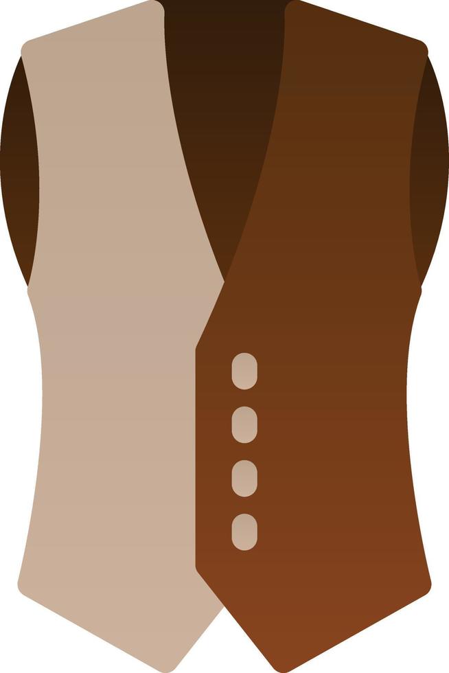 Coat Vest Vector Icon Design