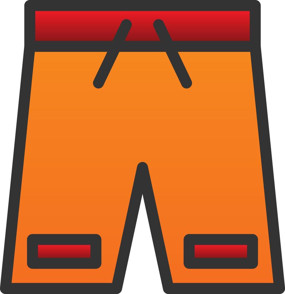 diseño de icono de vector de pantalones cortos