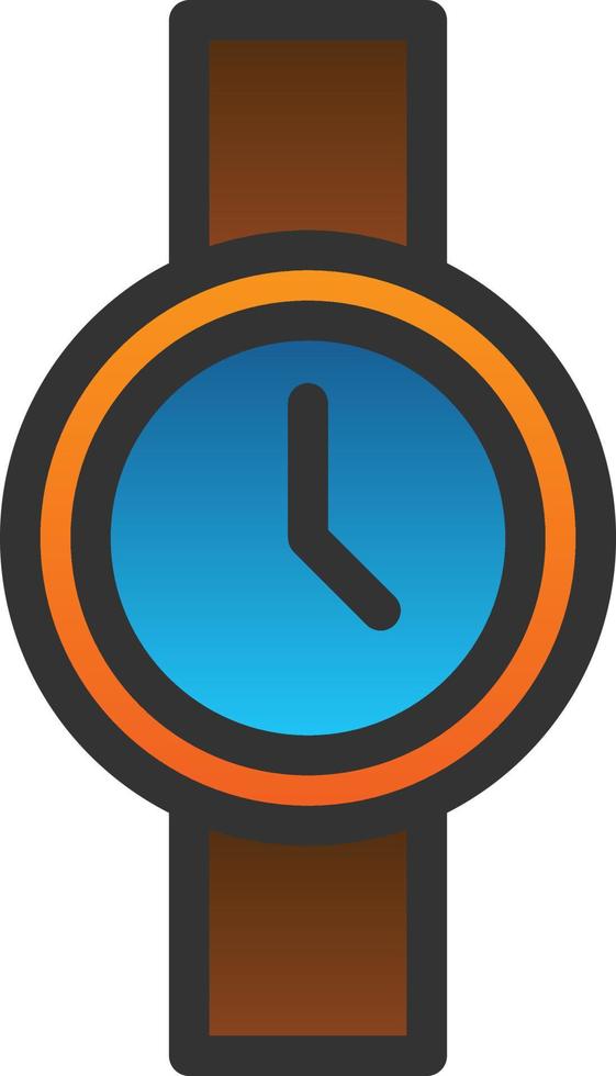 Wristwatch Vector Icon Design