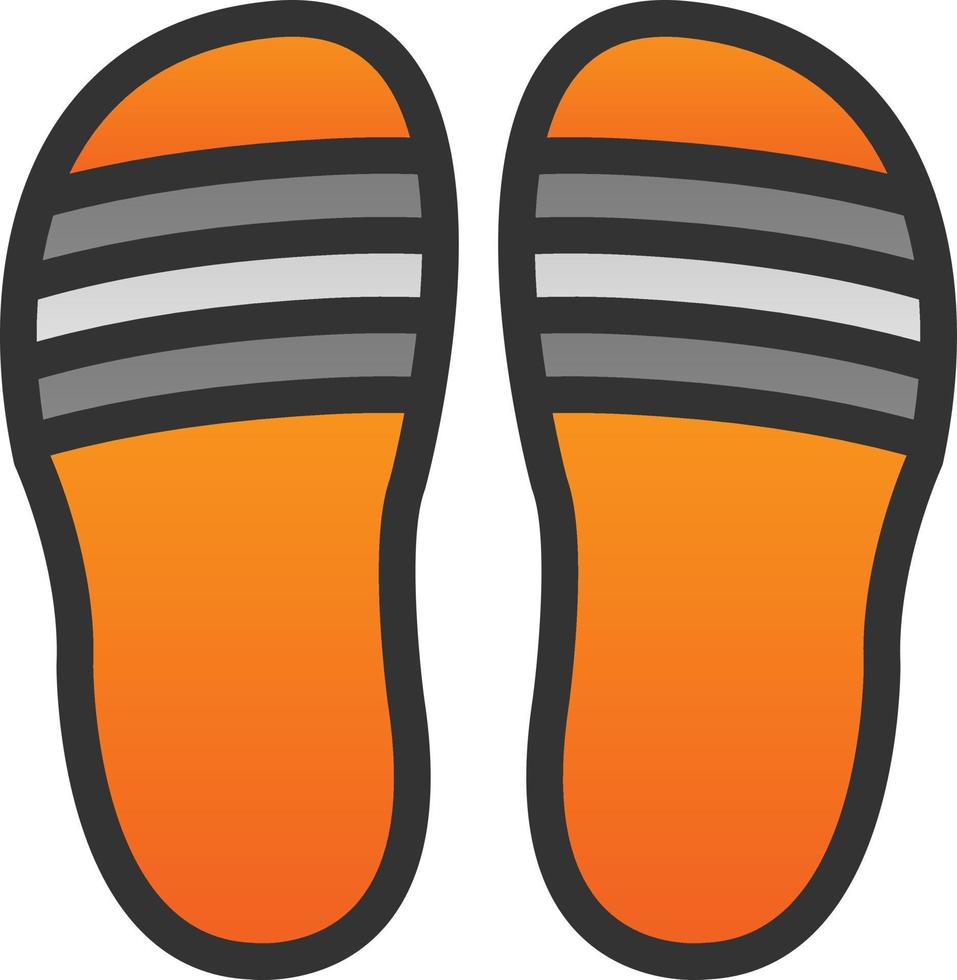 Flip Flop Vector Icon Design