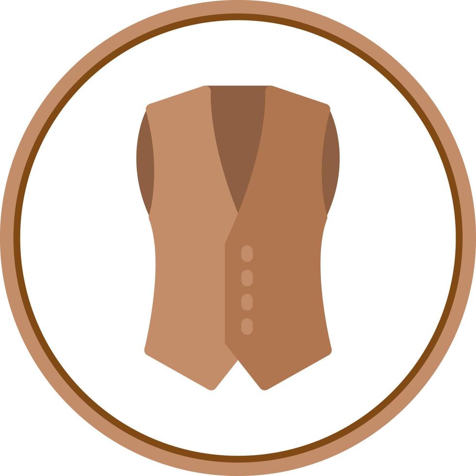 Coat Vest Vector Icon Design