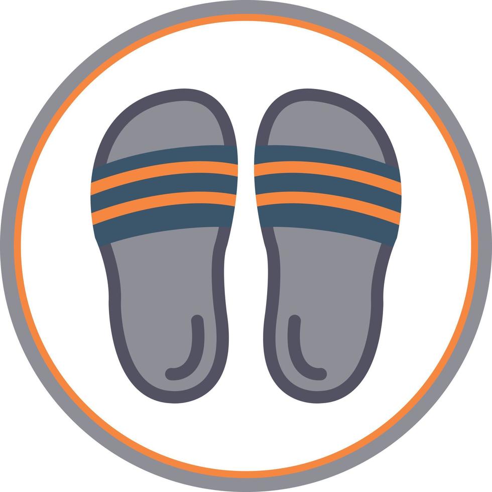 Flip Flop Vector Icon Design