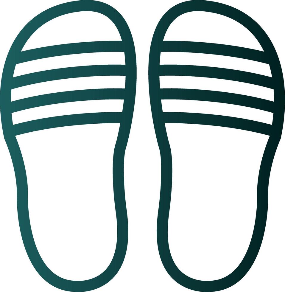 Flip Flop Vector Icon Design