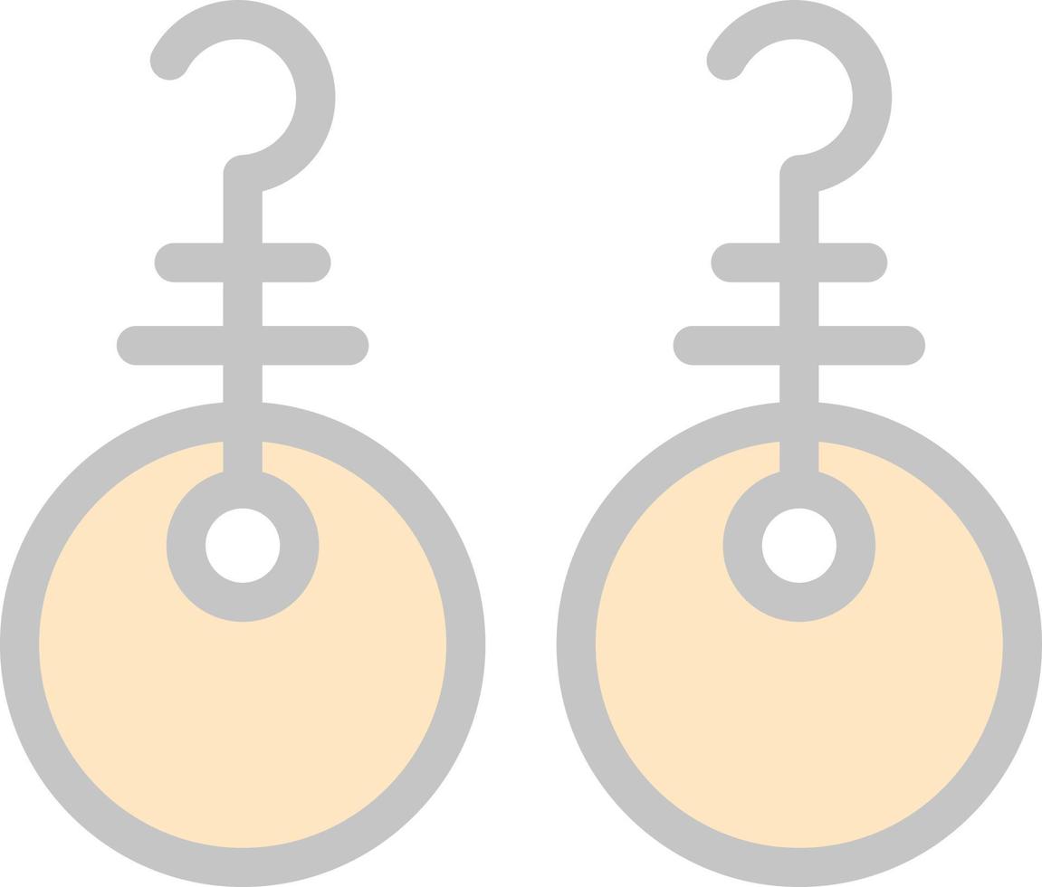 Earrings Vector Icon Design