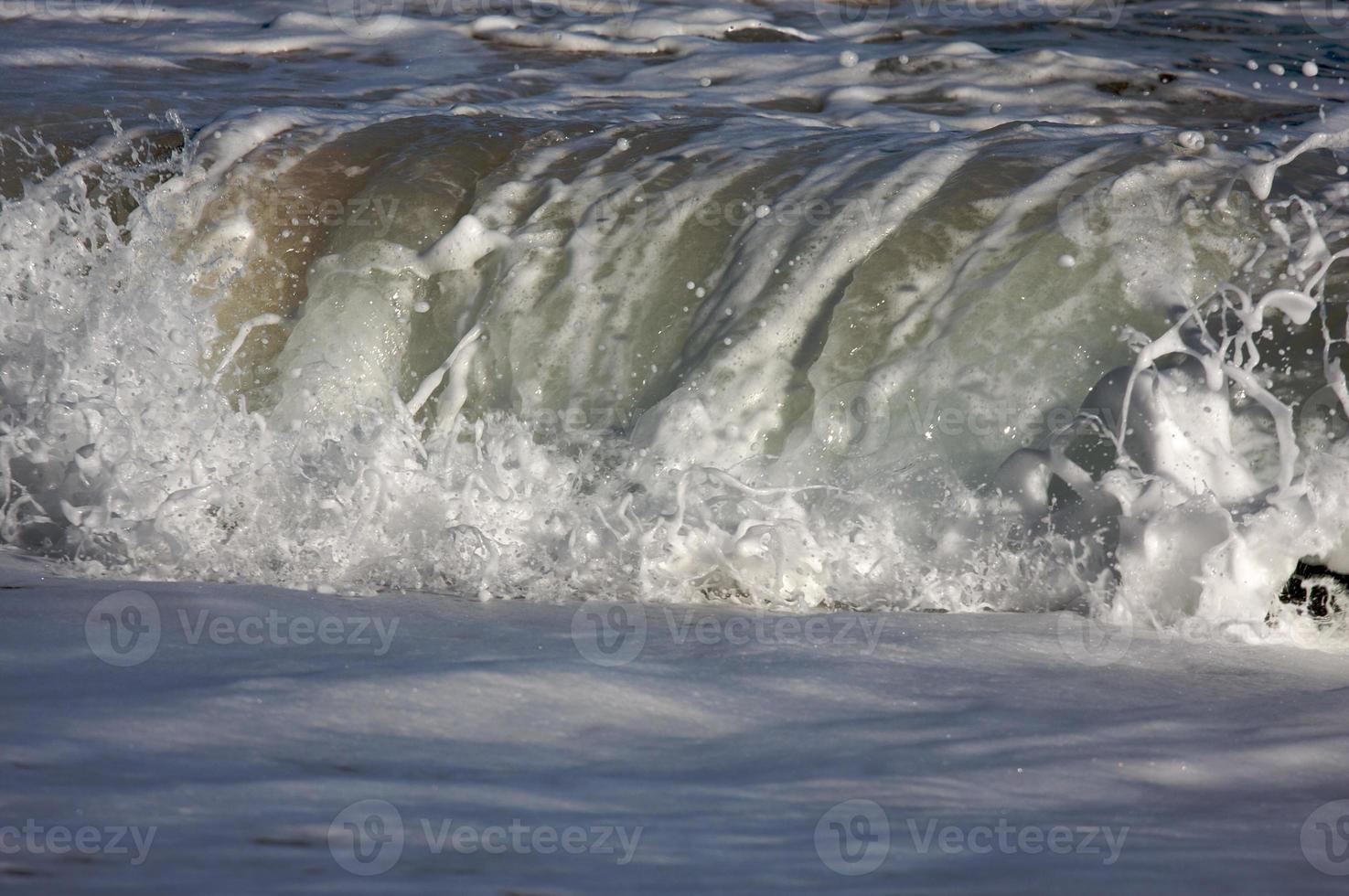 Dramatic Shorebreak Wave photo