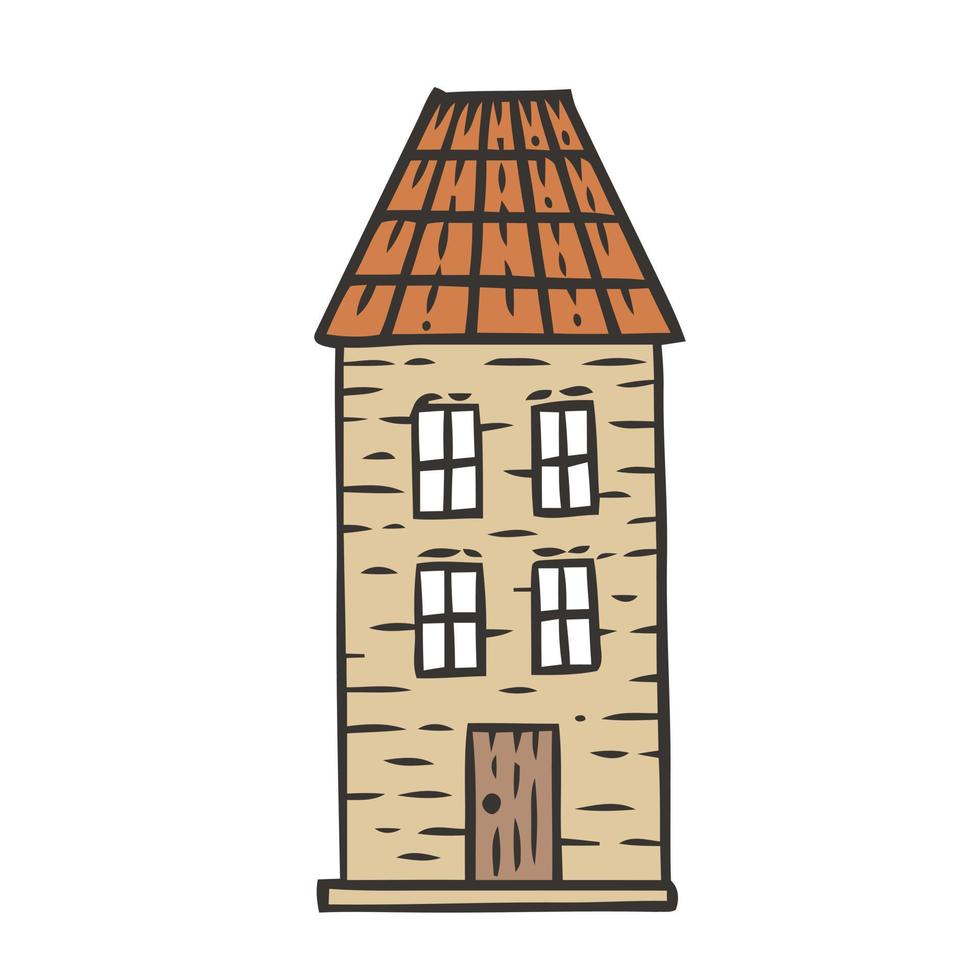 House hand drawn doodle vector illustration