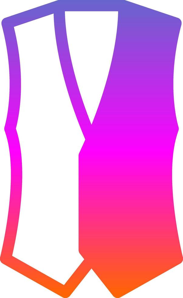 Coat Vest Vector Icon Design