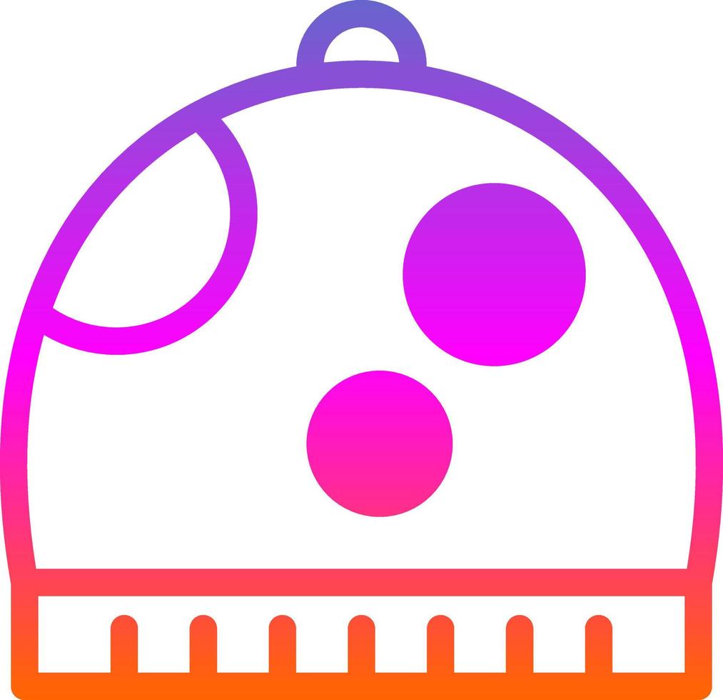 Winter Hat Vector Icon Design